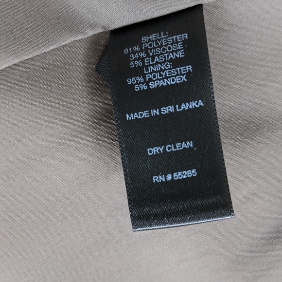 Express Women's Blazer Pencil Skirt Suit Set in Taupe - Picture 11 of 15